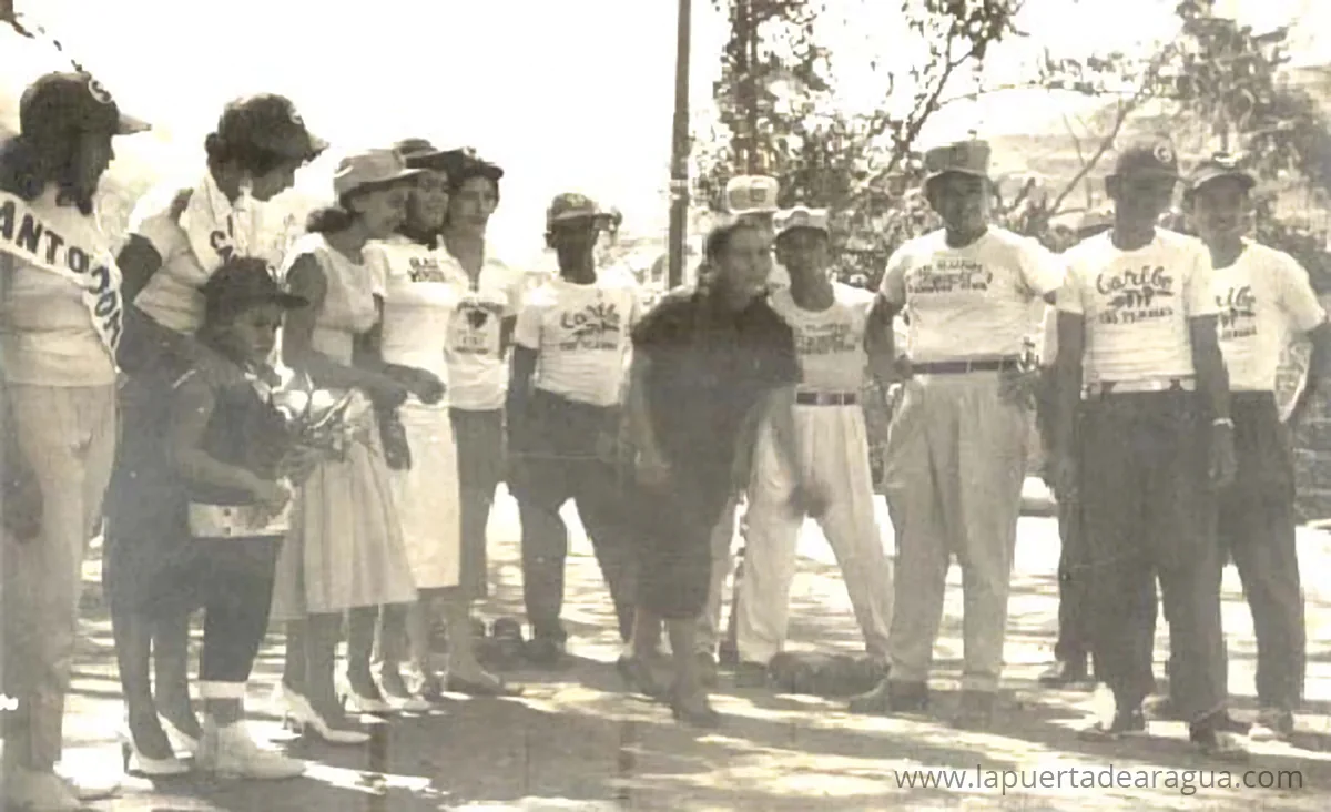 Inauguración del primer torneo de bolas criollas Copa Rubén Echezuría, realizada el 11 de enero de 1959, Las Tejerías