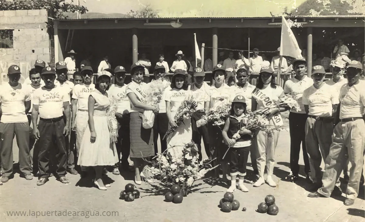 Inauguración del primer torneo de bolas criollas Copa Rubén Echezuría en Los Palmares, el 11 de enero de 1959, Las Tejerías